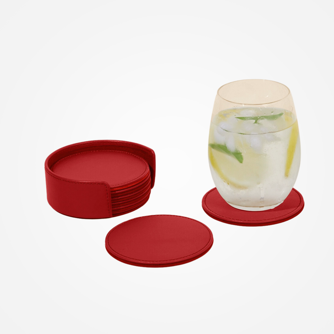 Grape Leather Coasters