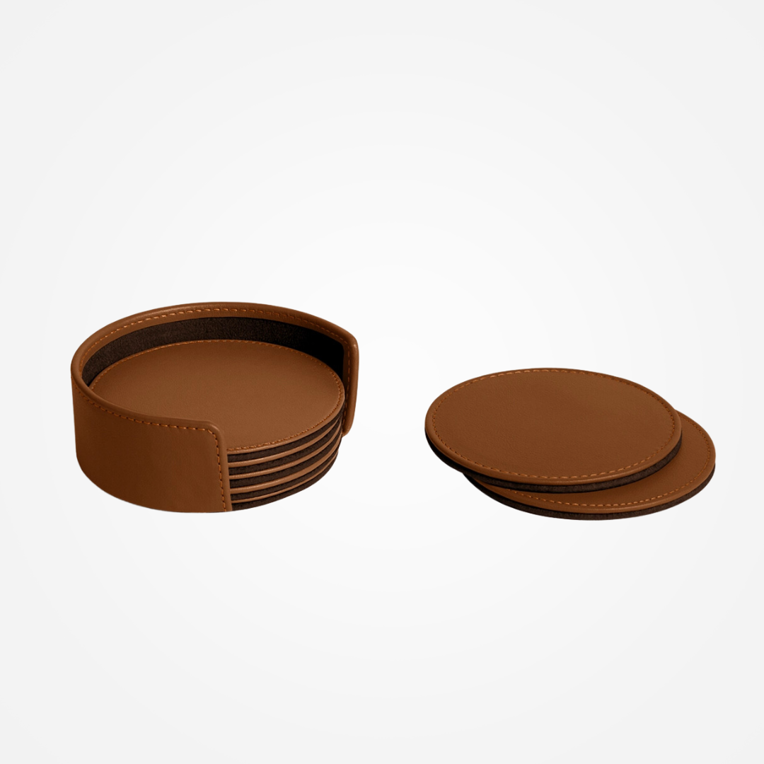 Grape Leather Coasters