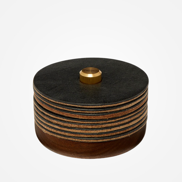 Grape Leather Coasters