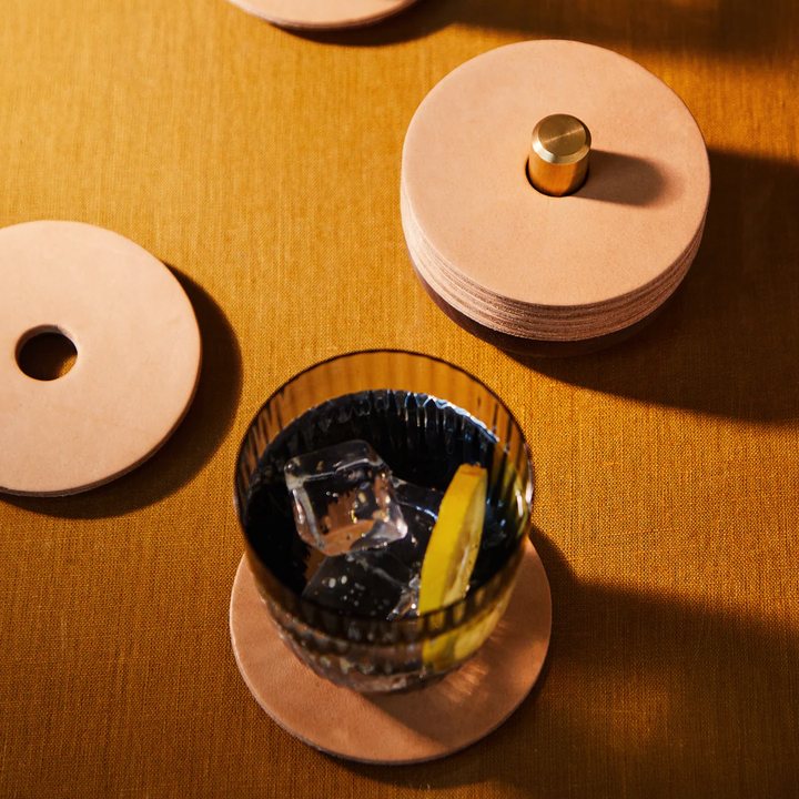 Grape Leather Coasters