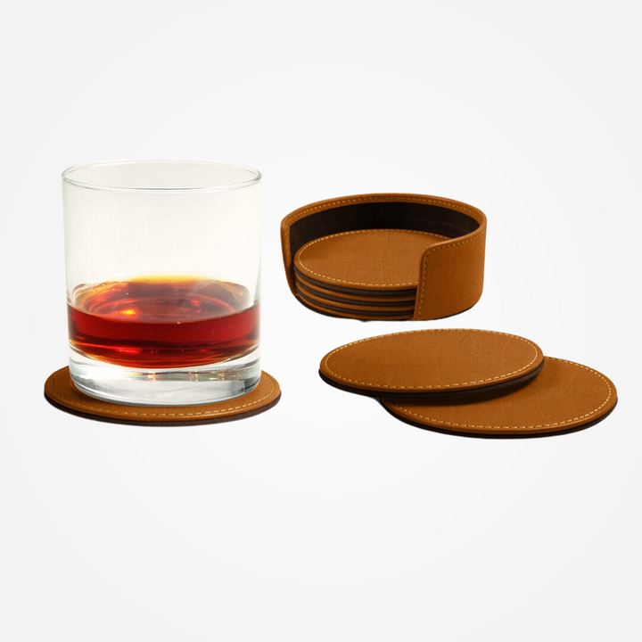 Grape Leather Coasters