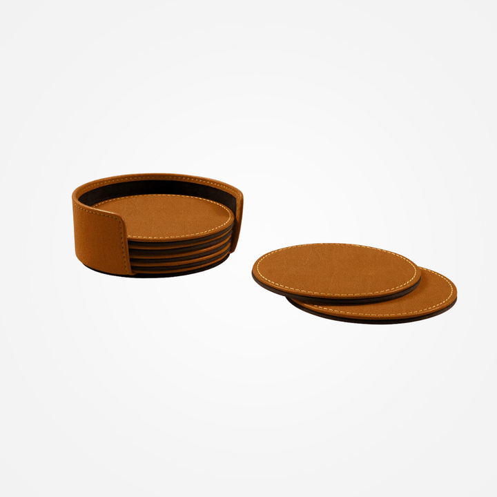 Grape Leather Coasters