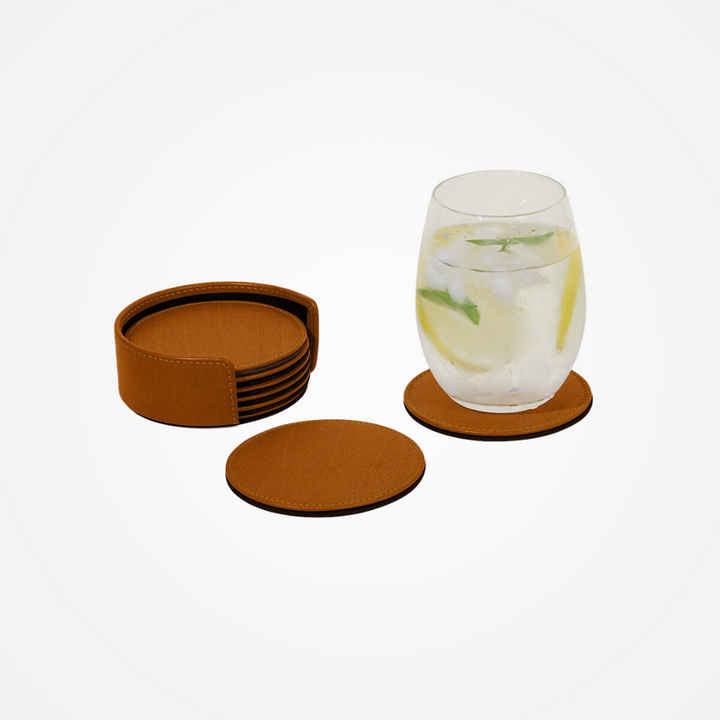 Grape Leather Coasters